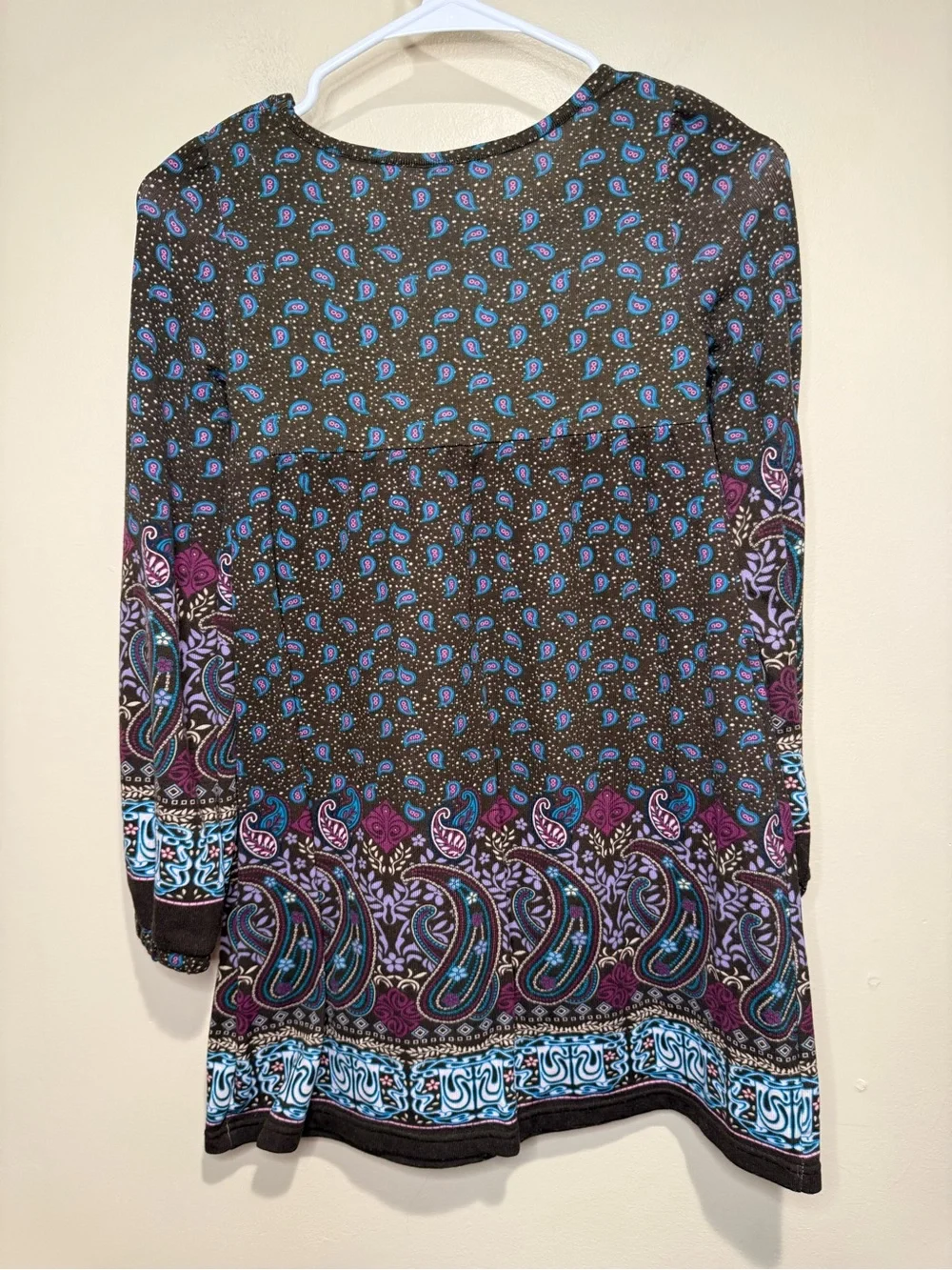 DISNEY WIZARDS OF WAVERLY PLACE DRESS SIZE 10/12 y2k paisley